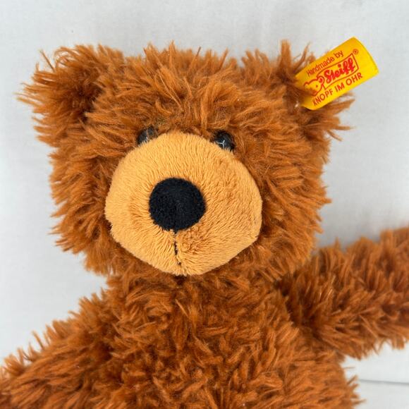 Steiff Charly Dangling Teddy Bear Brown Plush Bean Bag Stuffed Animal Toy 9 Inch - Picture 2 of 8